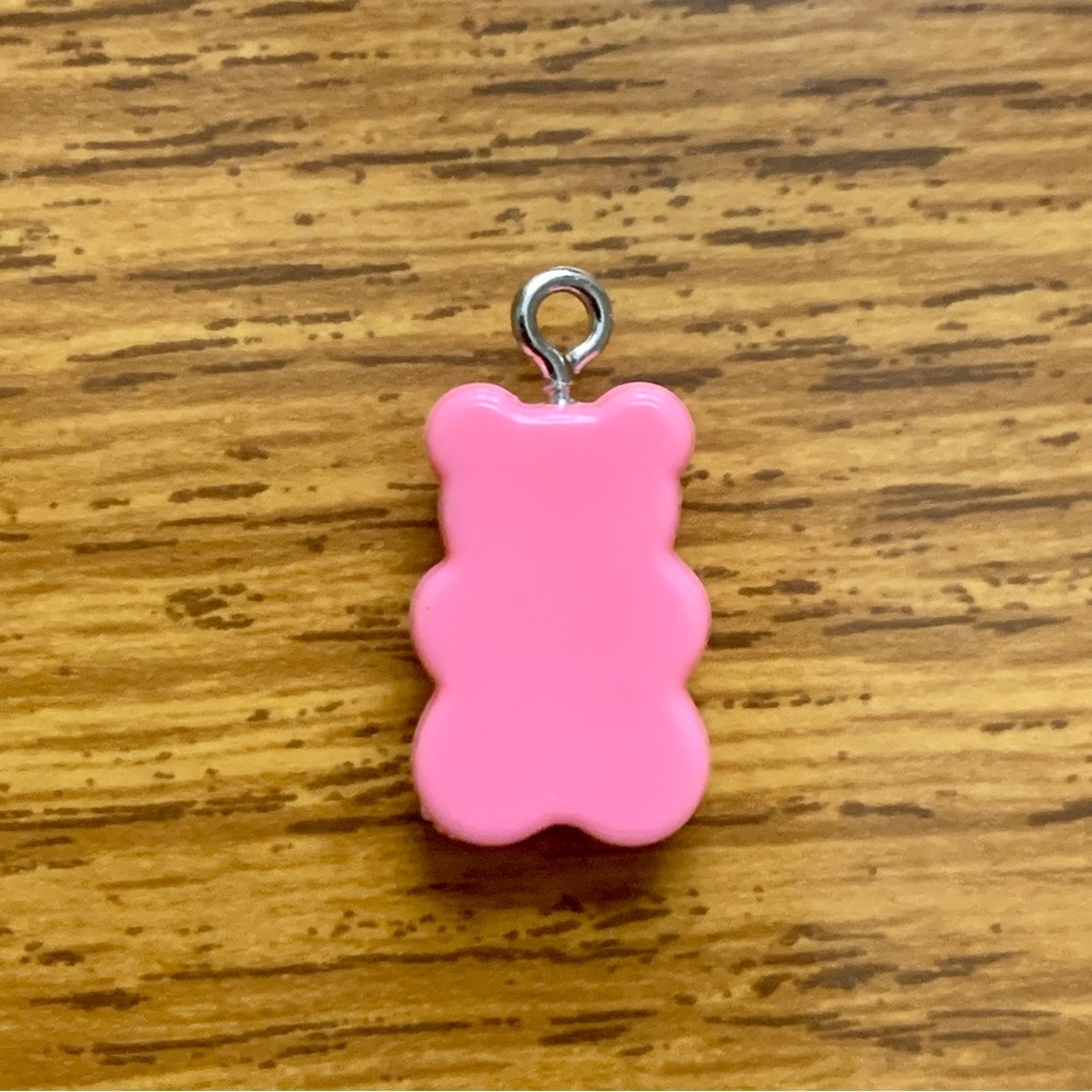 Pink Gummy Bear Charm Pendant - Picture 3 of 8